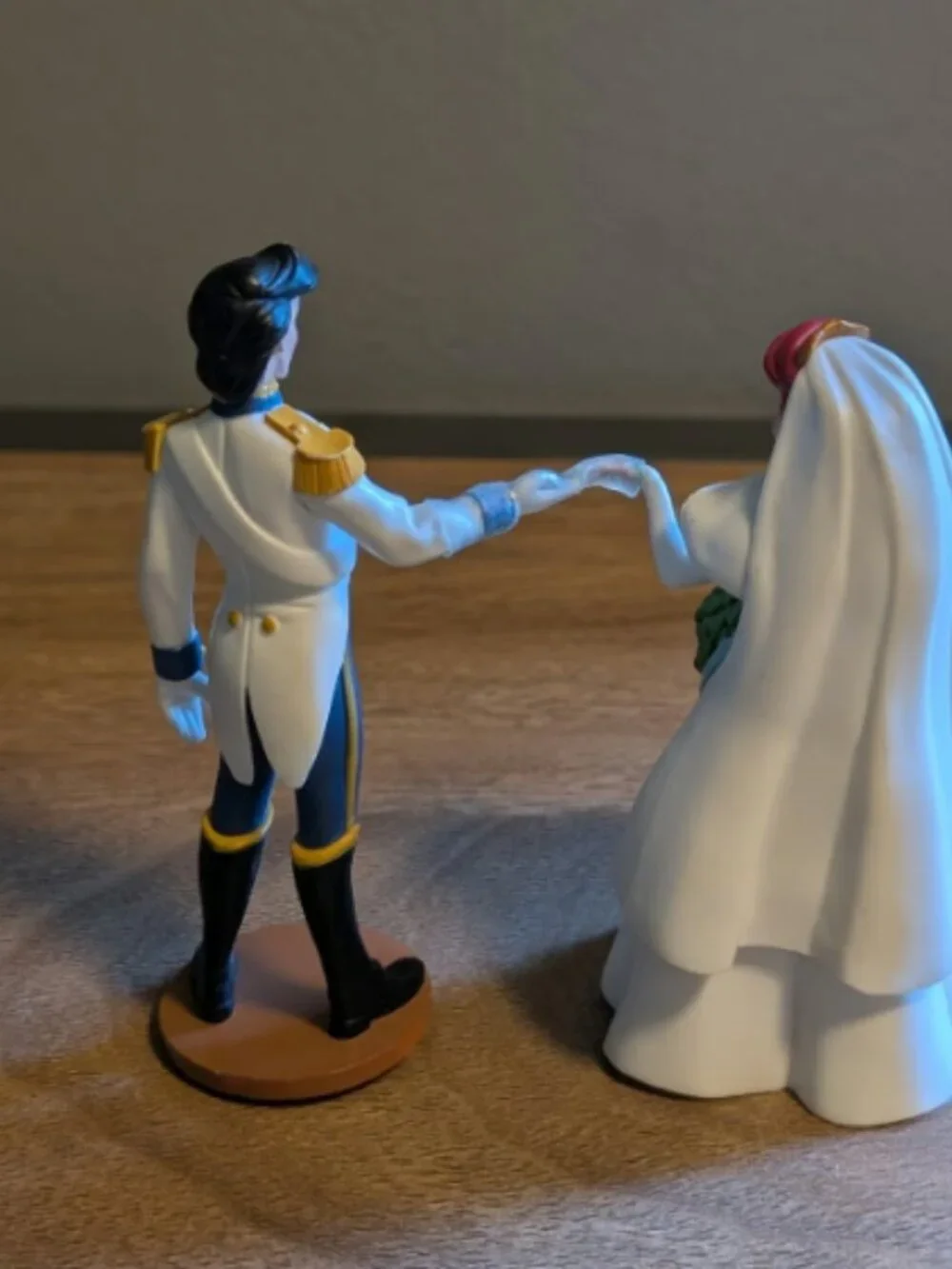 Disney Little Mermaid Ariel & Eric Wedding Figures Cake Topper Vintage